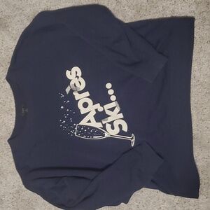 J CREW Navy Apres Ski Sweatshirt